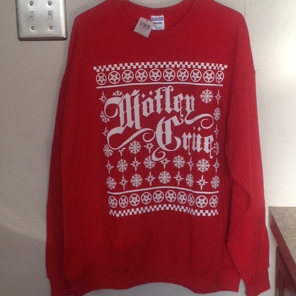 Motley Crue Holiday Sweatshirt Ugly 